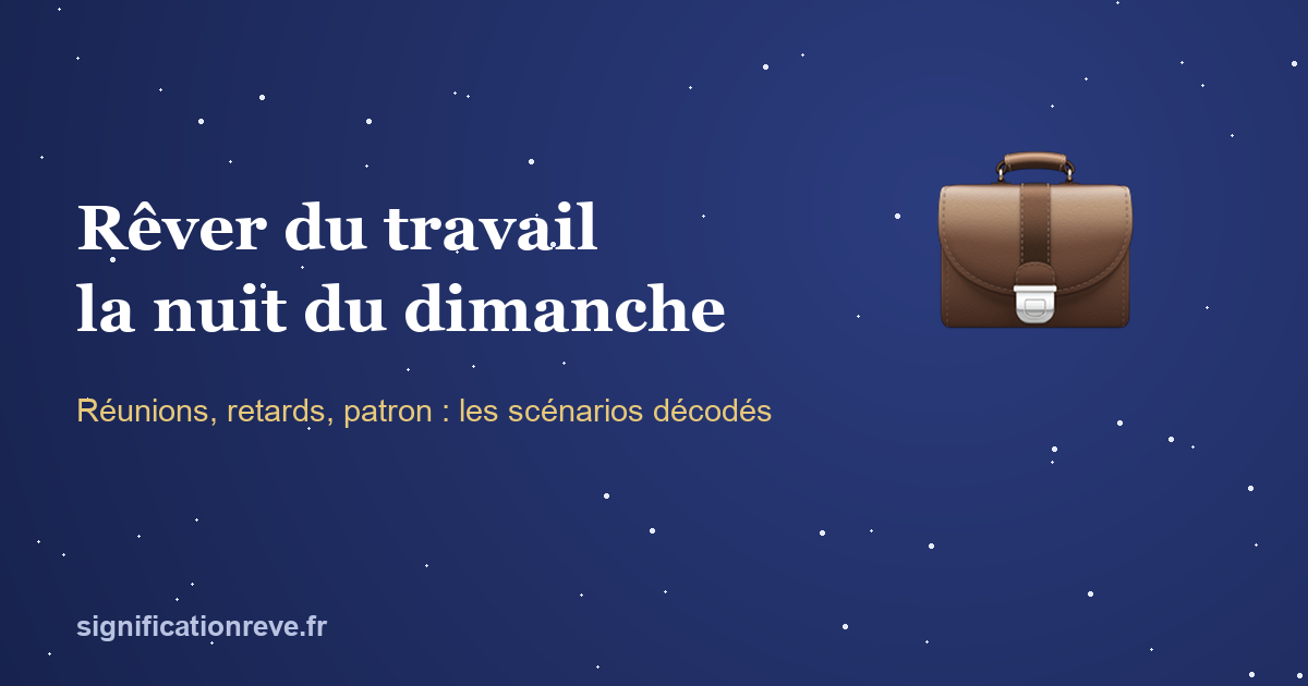 Rêver du travail la nuit du dimanche : ce que ces rêves de bureau disent vraiment : illustration