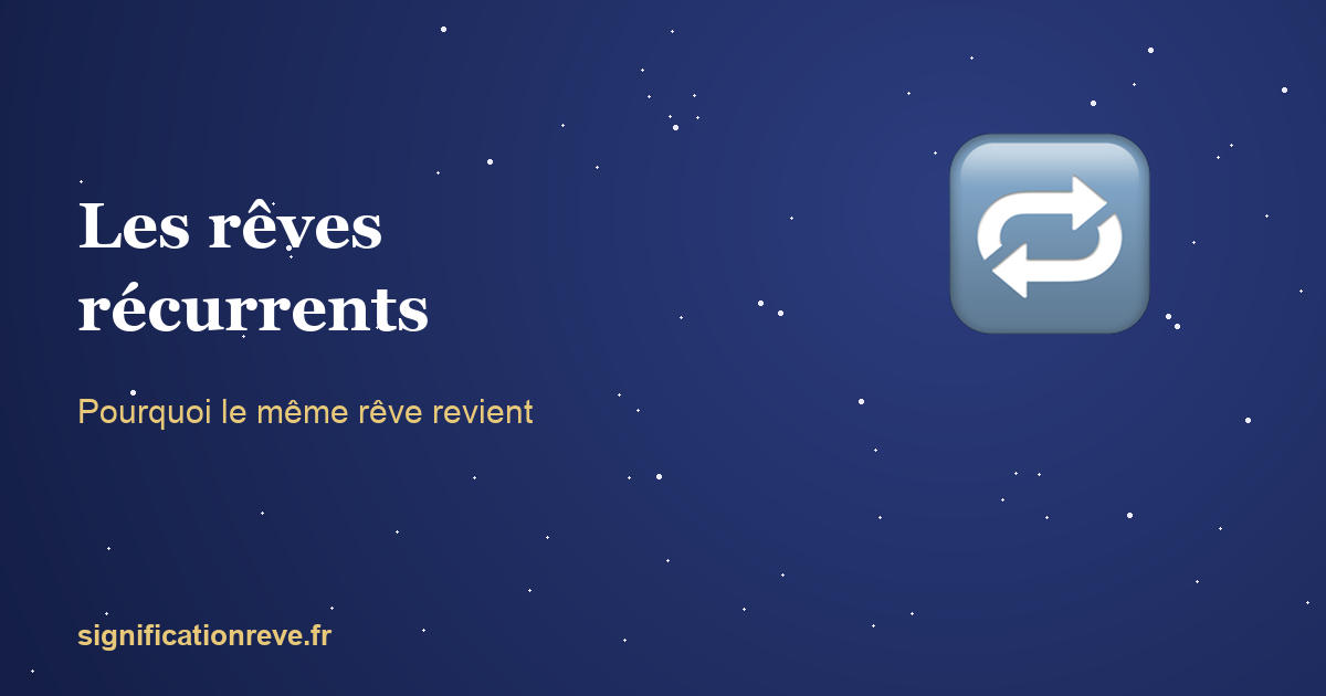 Rêves récurrents : pourquoi le même rêve revient pendant des mois, et comment il s'arrête : illustration