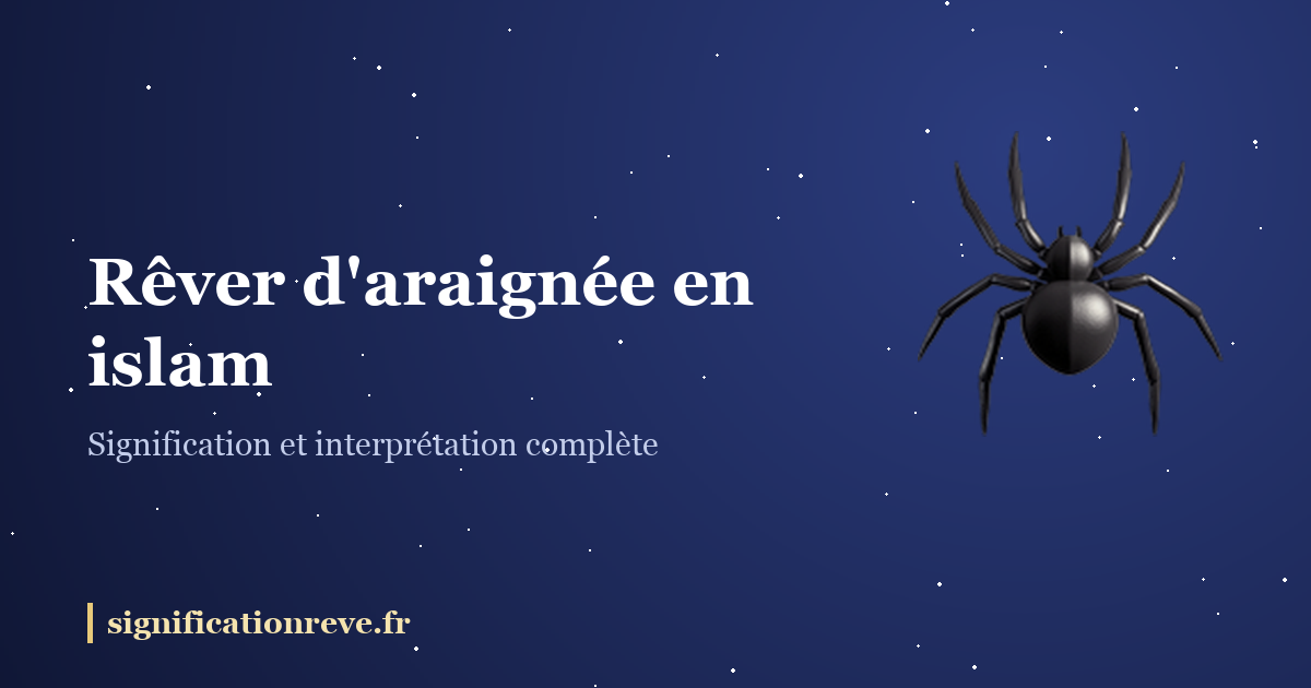 Rêver d'araignée en islam : illustration