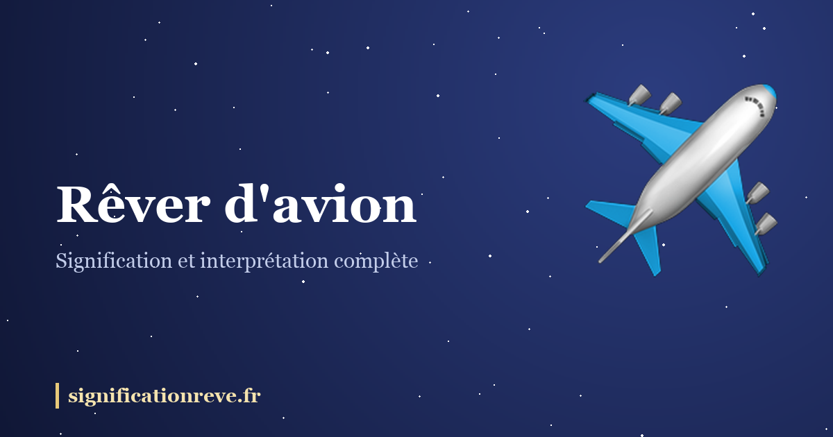 Rêver d'avion : illustration