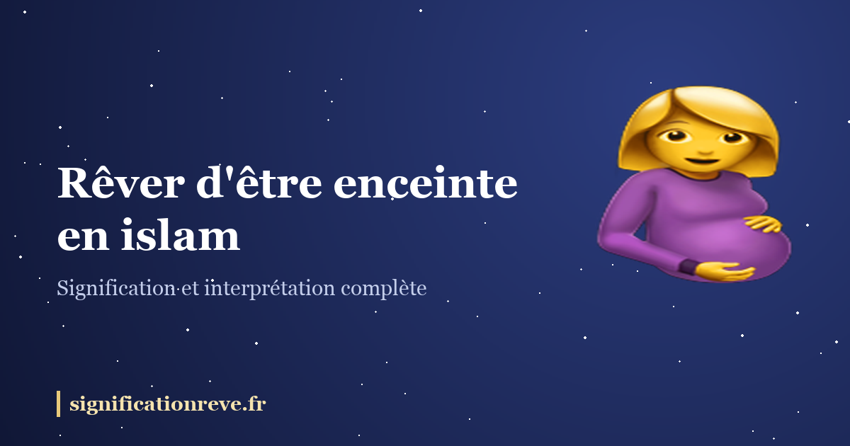 Rêver d'être enceinte en islam : illustration