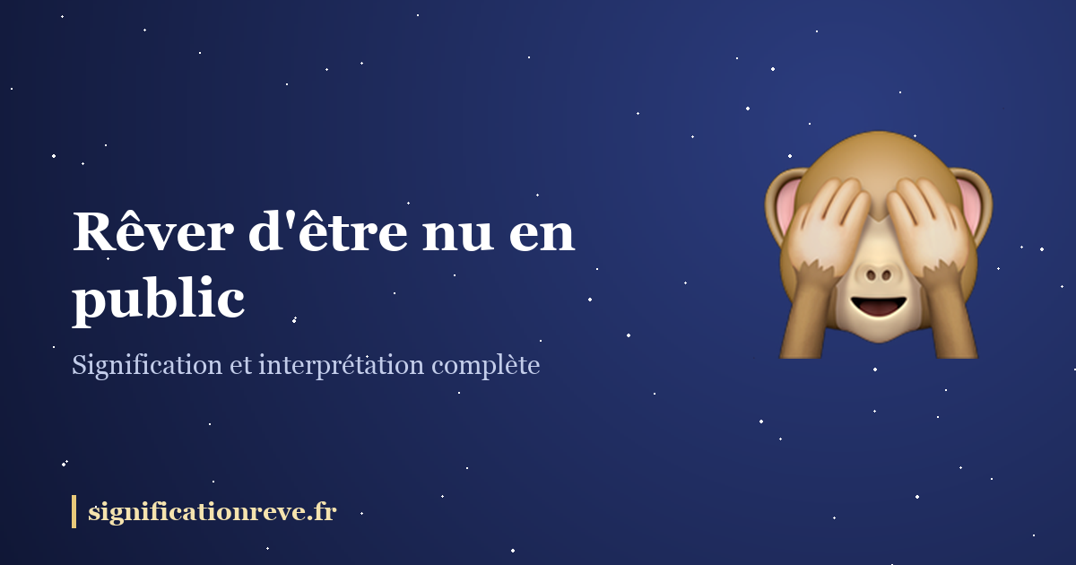 Rêver d'être nu en public : illustration