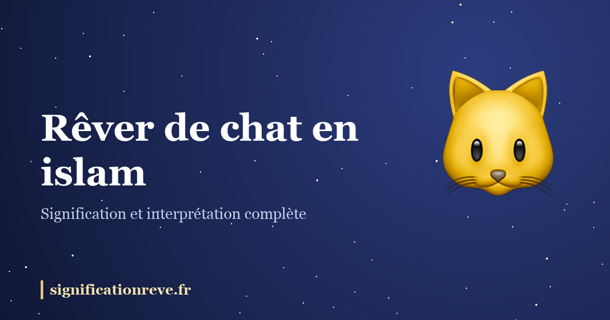 Rêver de chat en islam : illustration