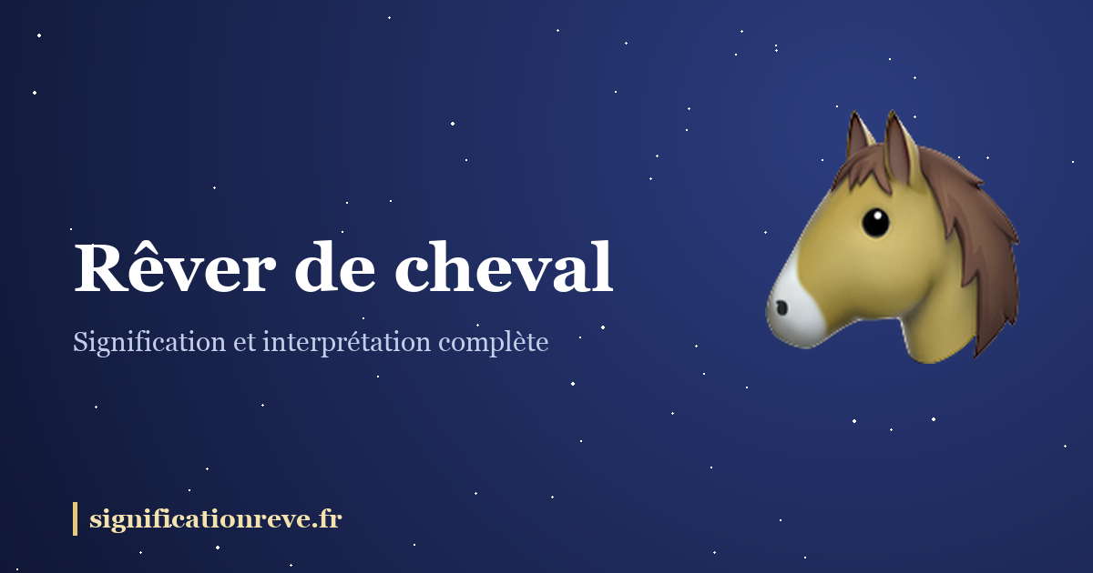 Rêver de cheval : illustration
