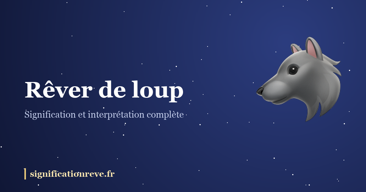 Rêver de loup : illustration