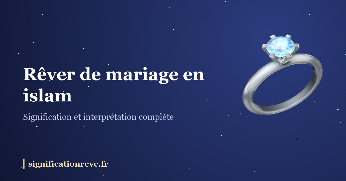 Rêver de mariage en islam : illustration