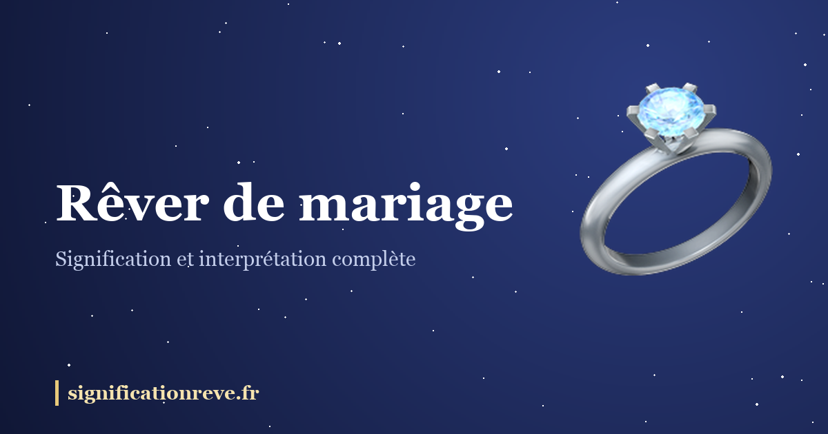 Rêver de mariage : illustration