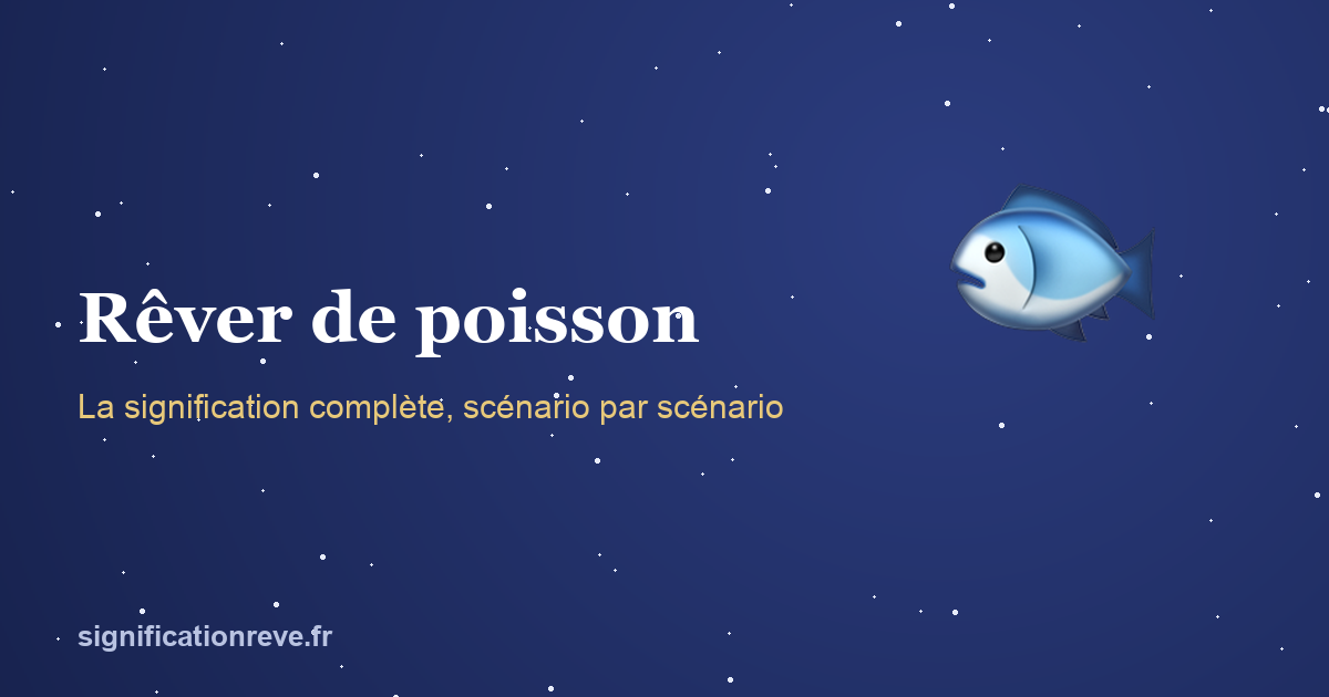Rêver de poisson : illustration