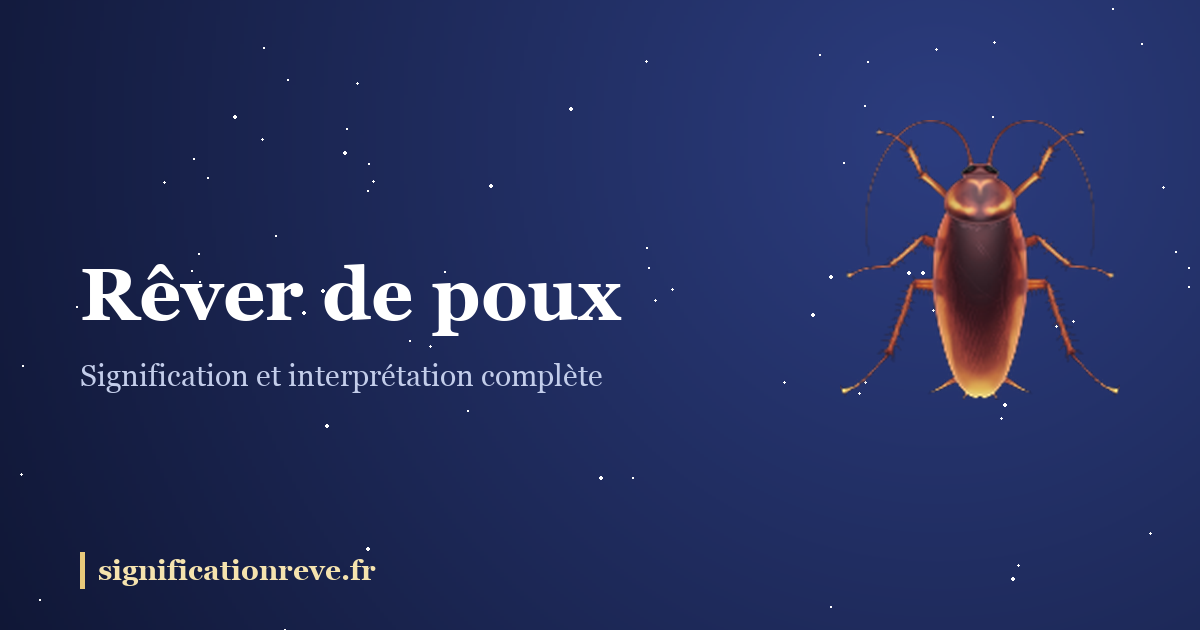 Rêver de poux : illustration