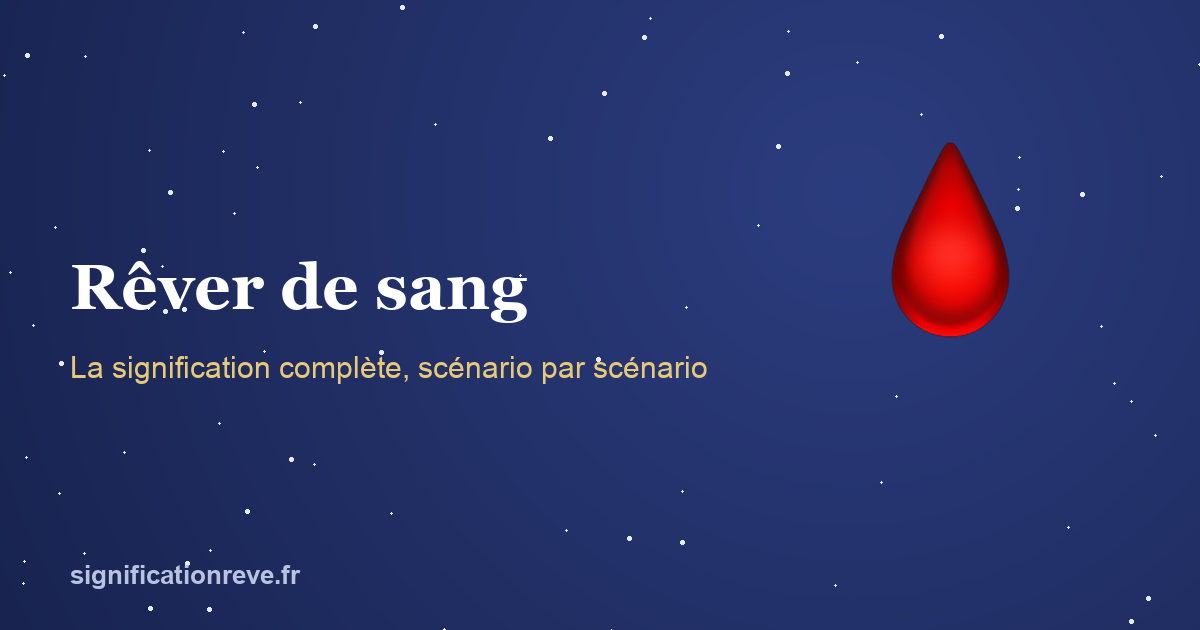 Rêver de sang : illustration