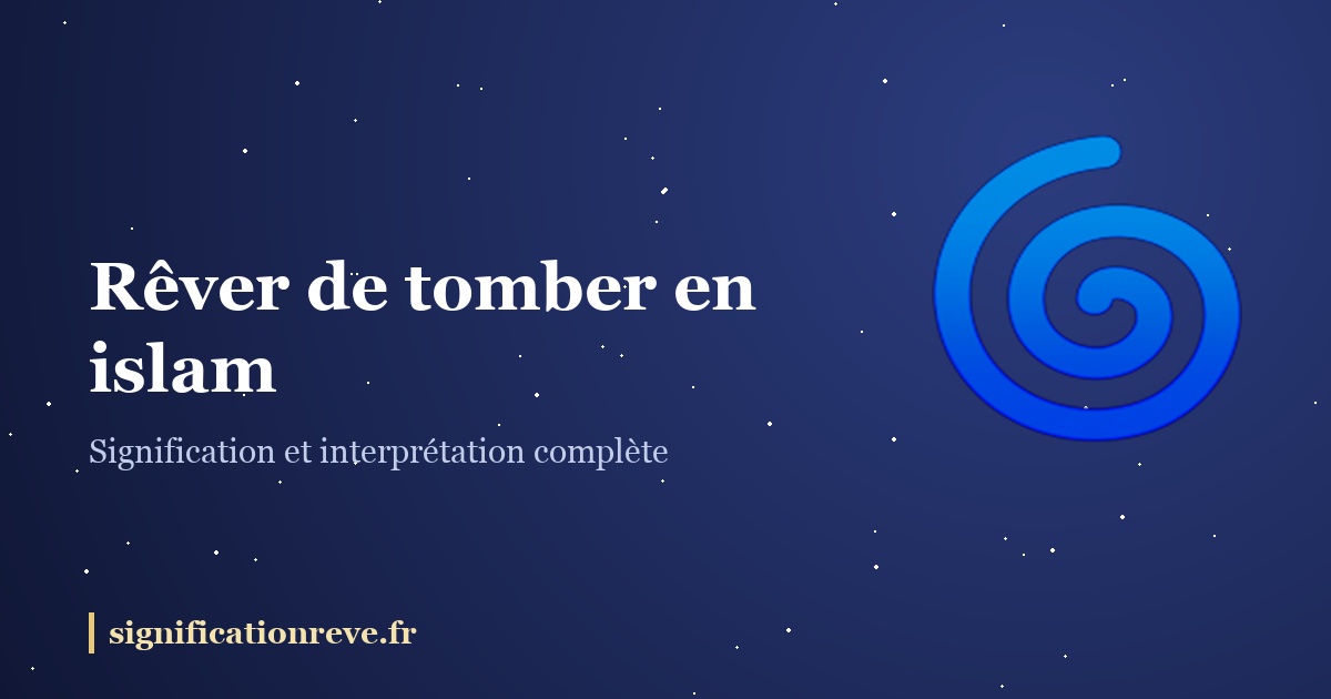 Rêver de tomber en islam : illustration